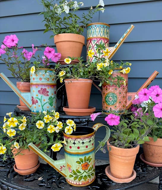 Hand Painted Watering Can