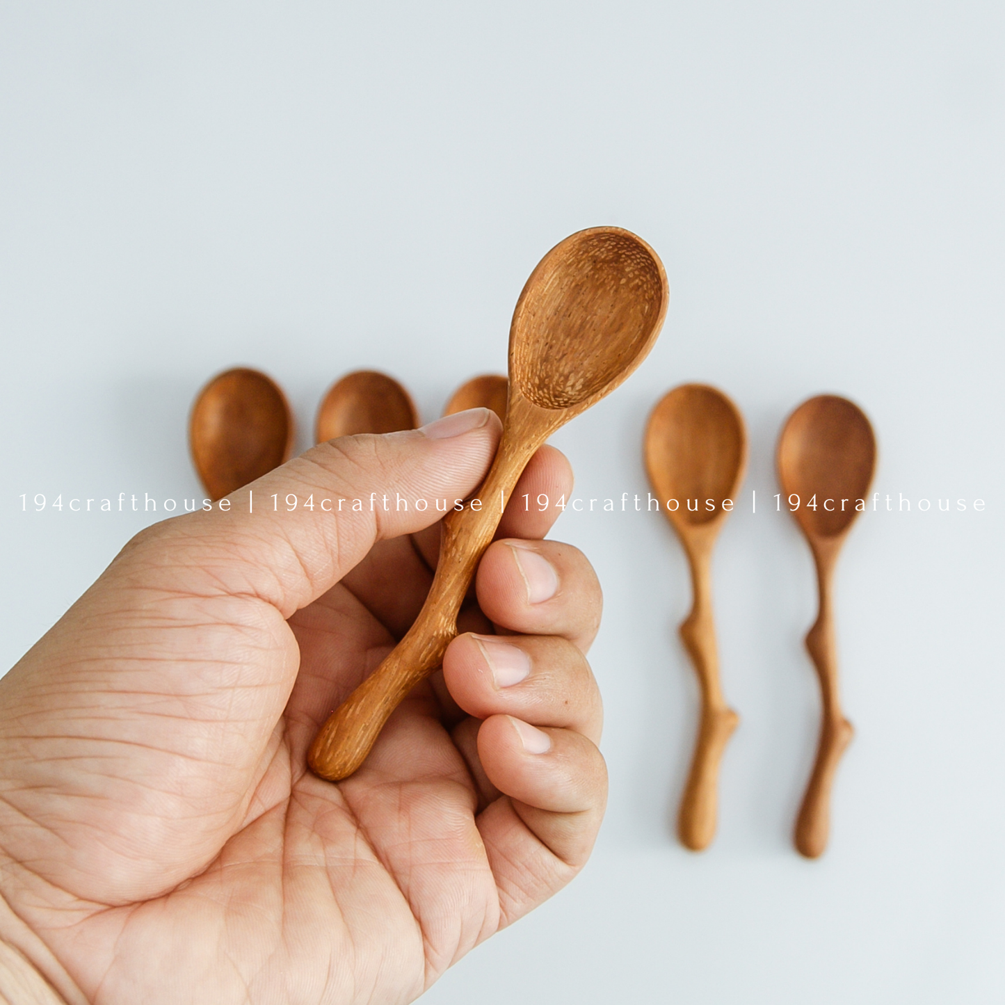 Twig Handle Wooden Spice Spoon