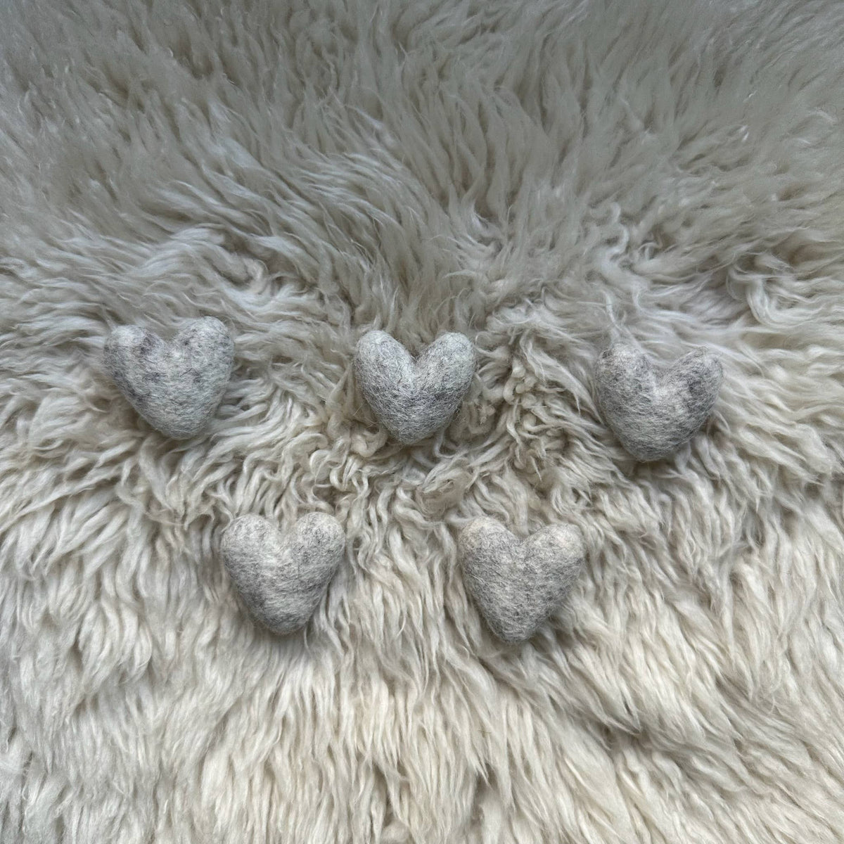 Wool Felt Hearts