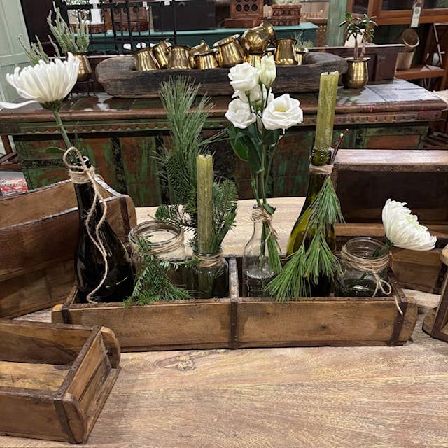 Teak Brick Mold Planter