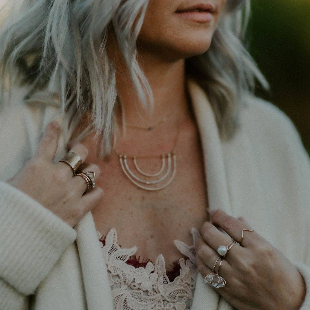 Reflection Rainbow  18" Necklace