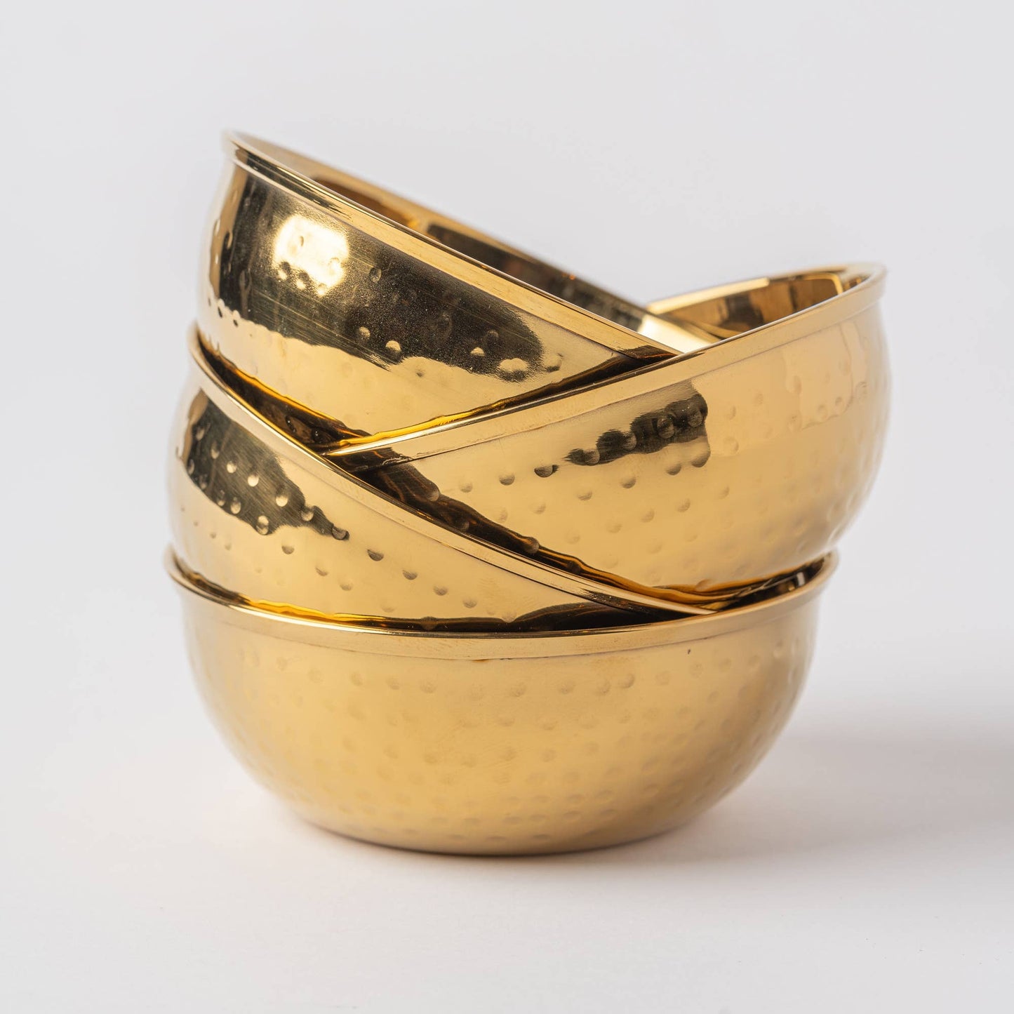 Dal Hammered Stainless Steel Bowl