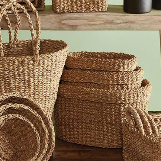 Seagrass Round Baskets