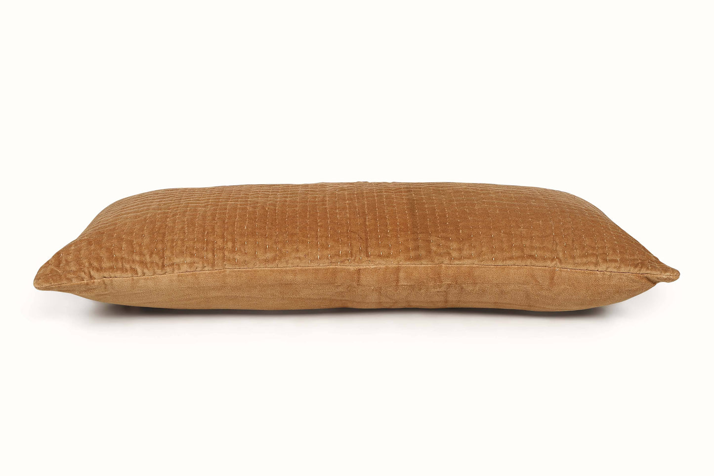 Velvet Kantha Lumbar Pillow