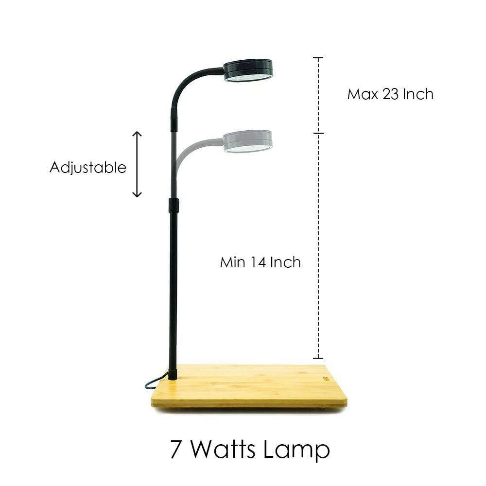 Height Adjustable Nano LED Light: 7 Watts