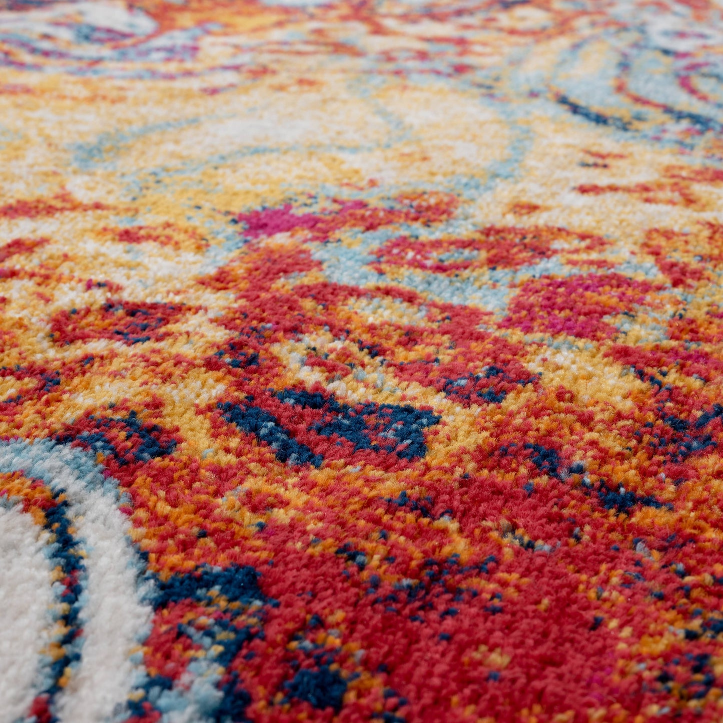 Kimberly Abstract Round Rug 4' 4"