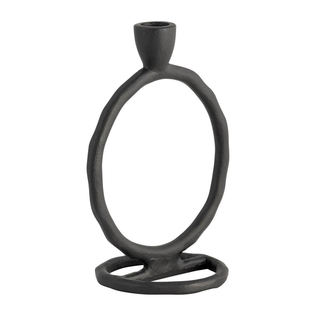 Metal Ring Taper Candle Holder