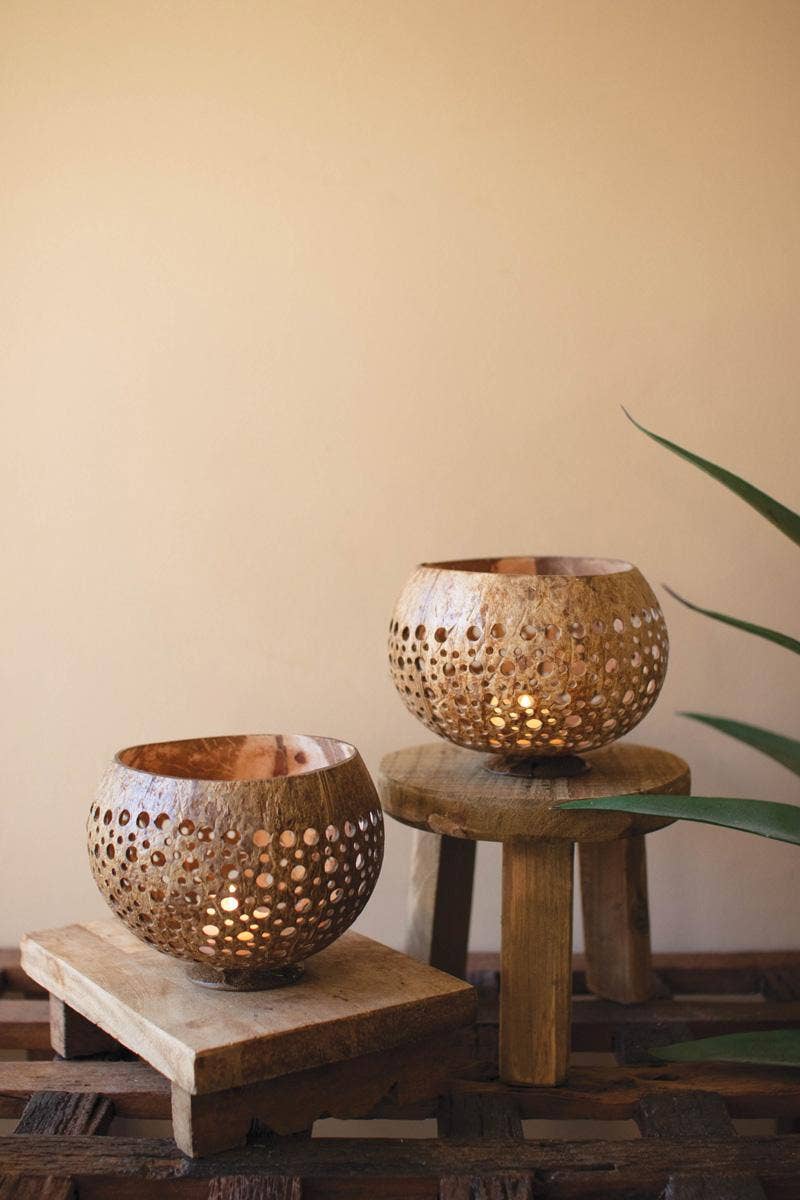 Hand Carved Coconut Bowl