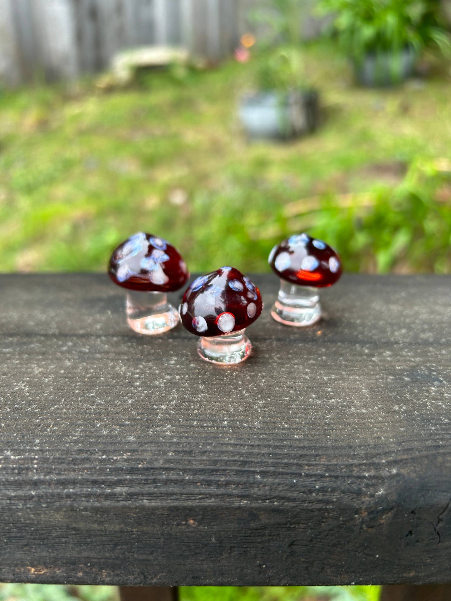 Glass Sculpted Baby Mushroom