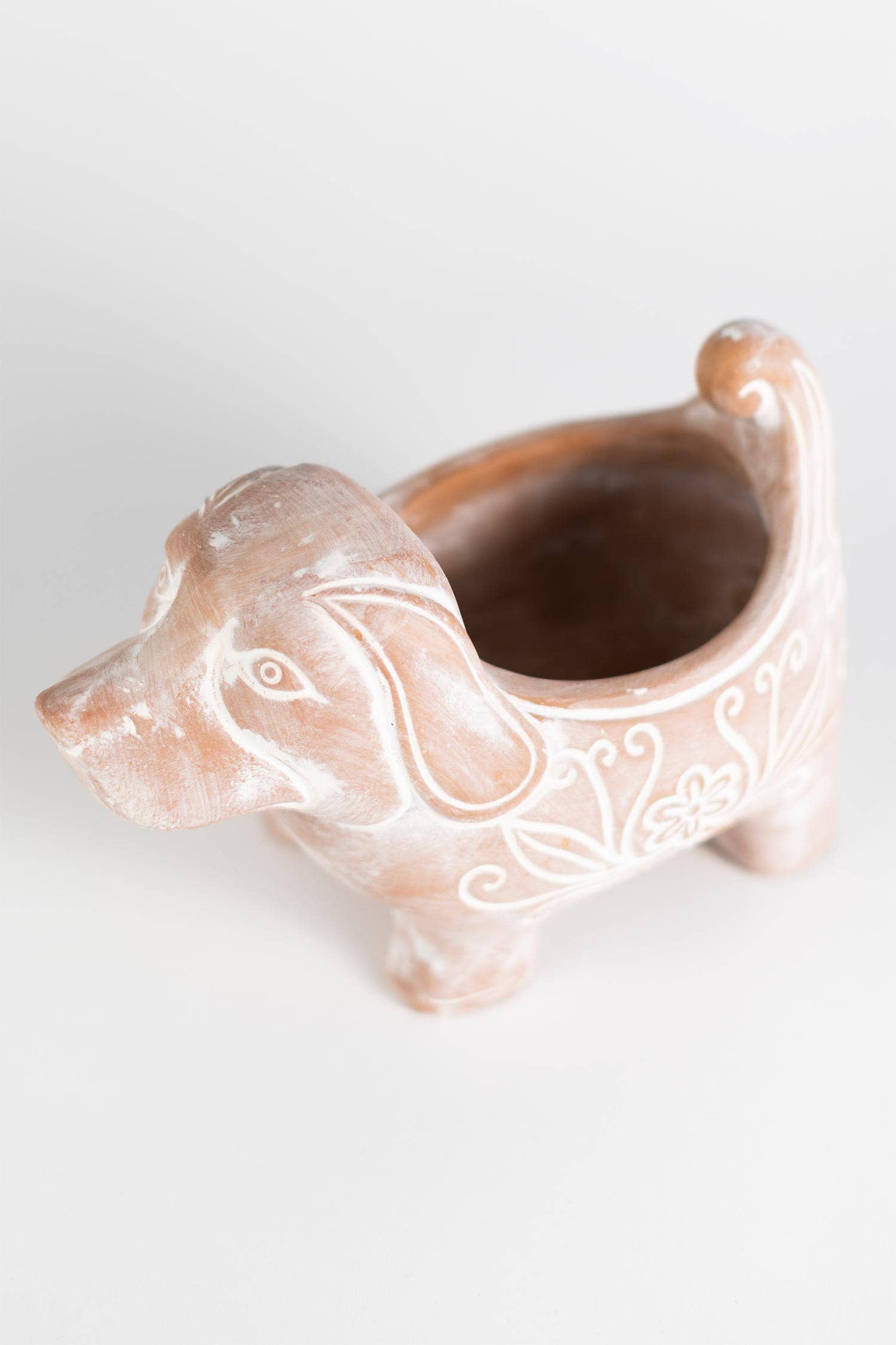 Terracotta Dog Planter