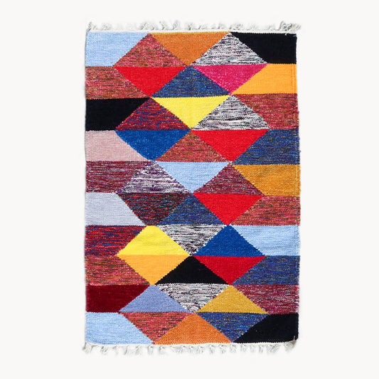 Upcycled Kilim Handwoven Rug 2x3