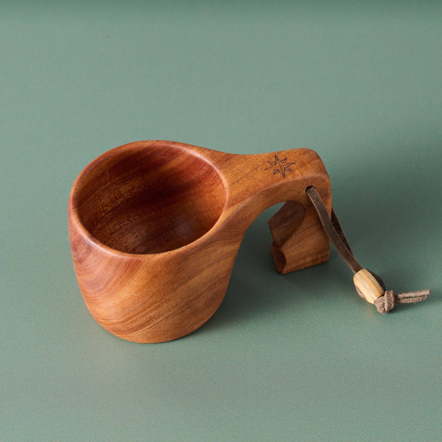 Leather & Neem Wood Kuksa Mug *