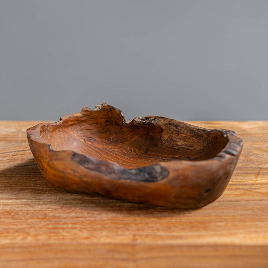 Teak Root Bowl 10-12"