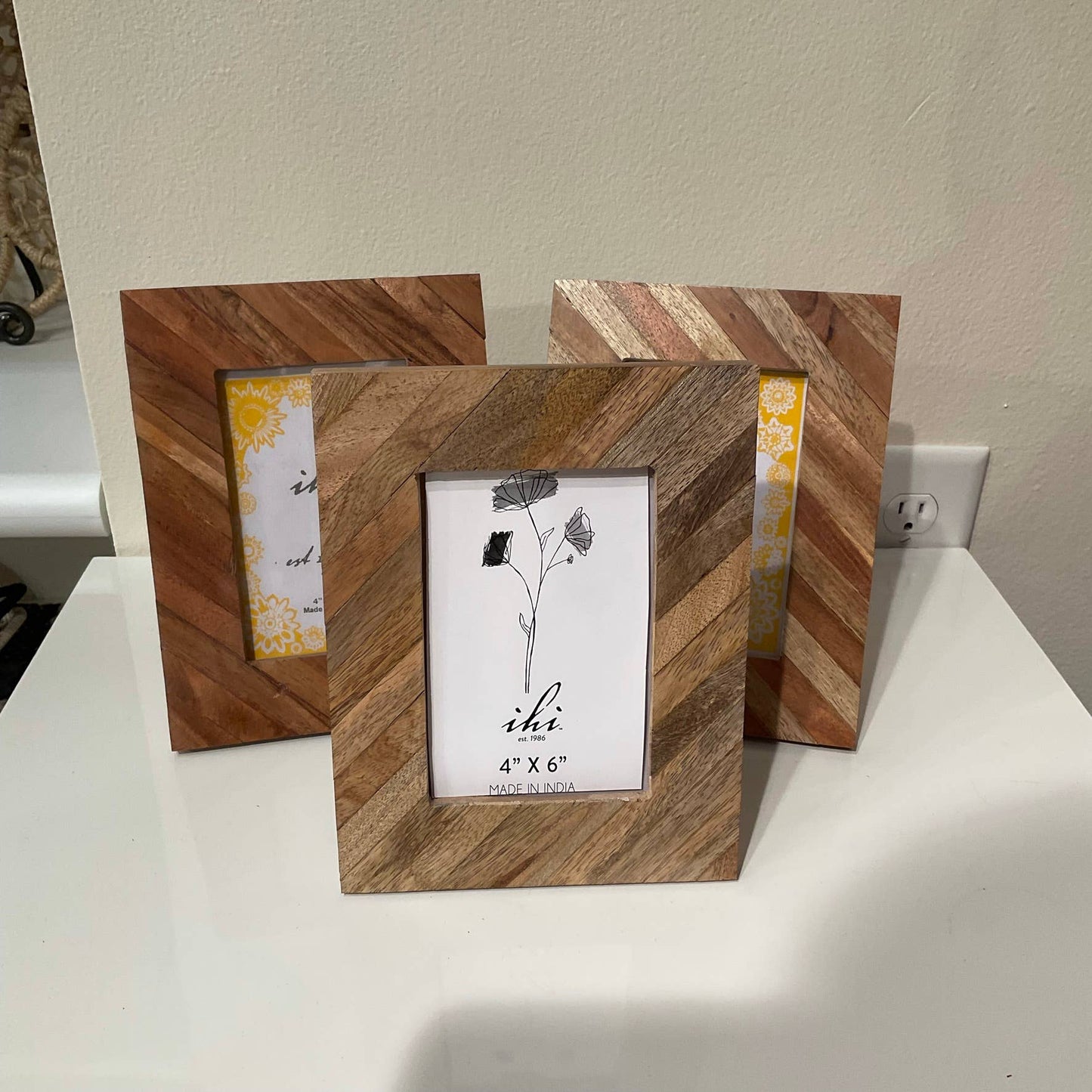 Striped Wood Picture Frame