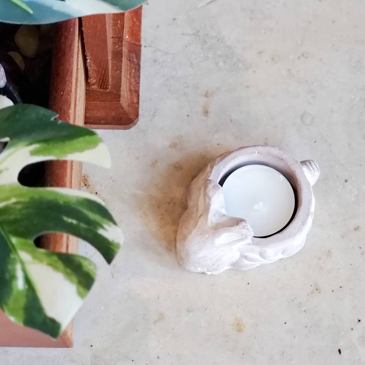 Terracotta Rabbit Tea Light Holder
