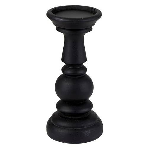 Black Pillar Candle Holder