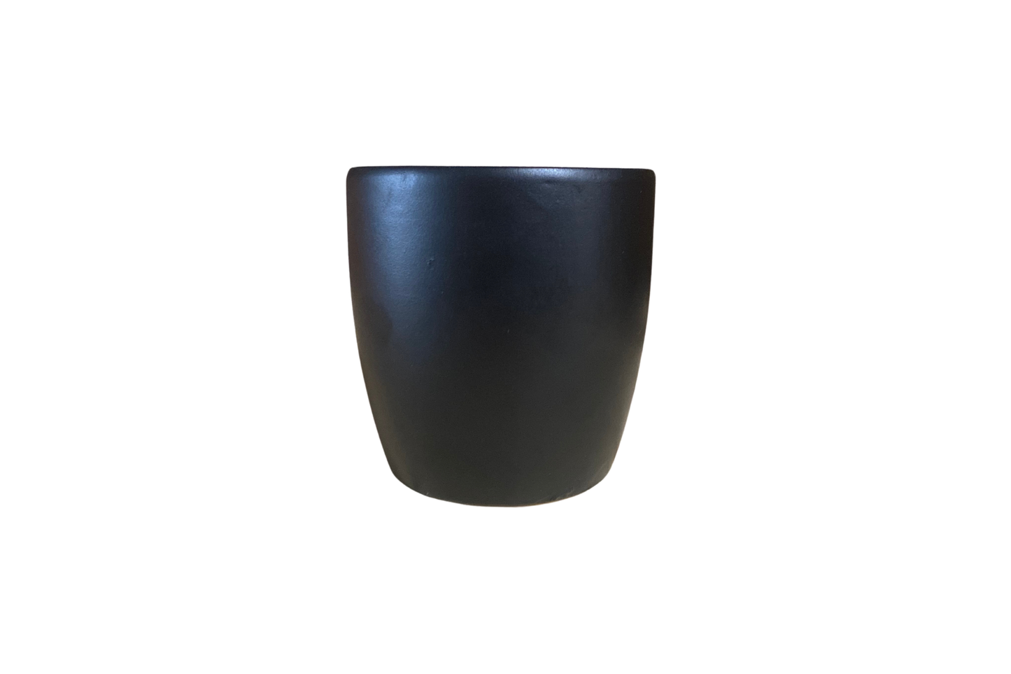 Matte Black Cylinder 3" Pot