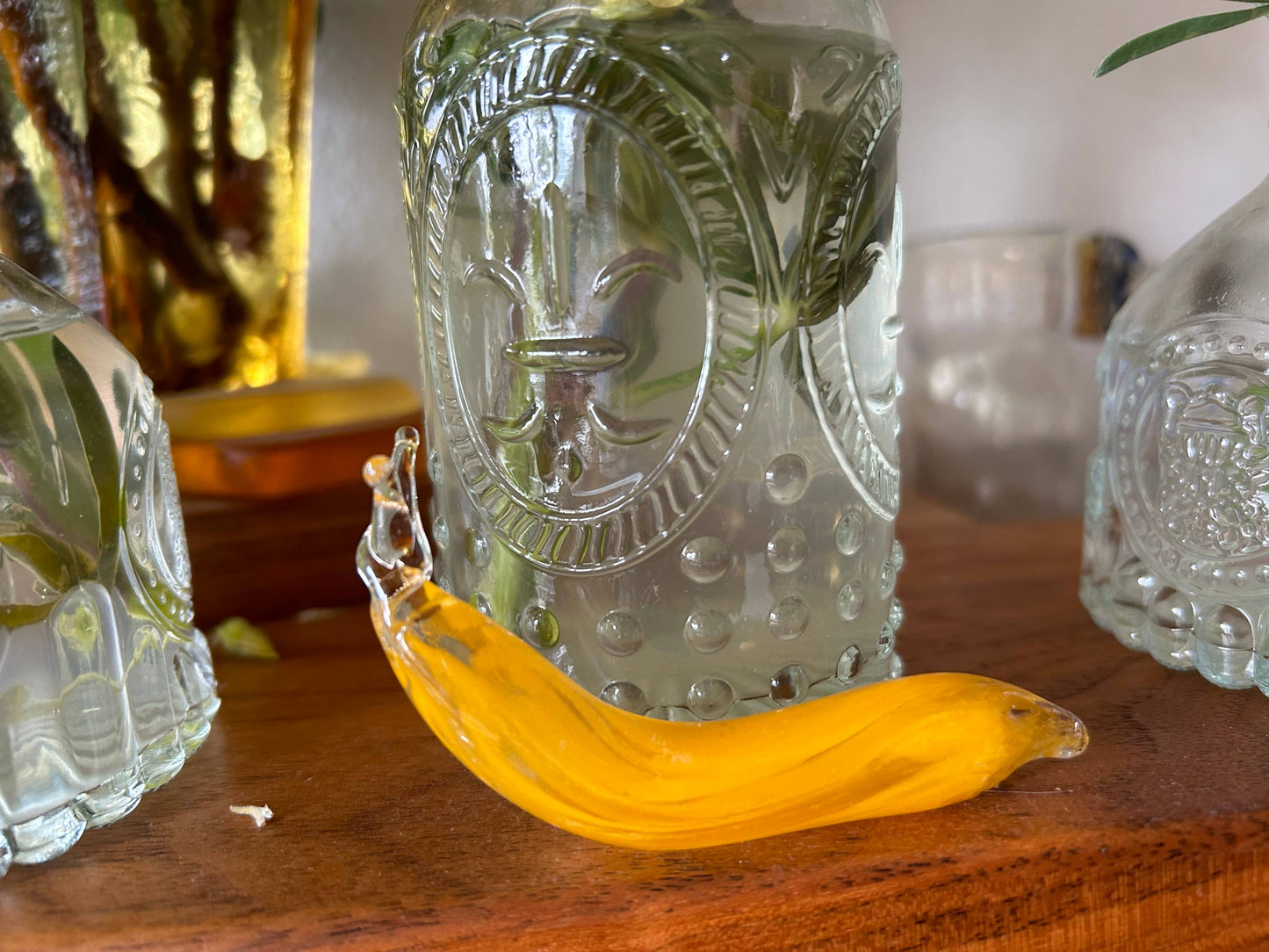 Blown Glass Banana Slug