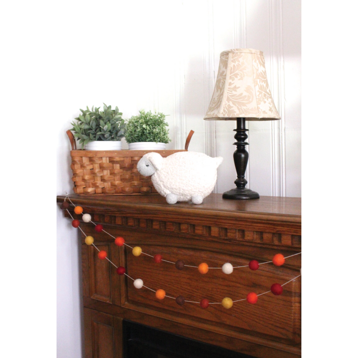 Autumn Felt Ball Garland