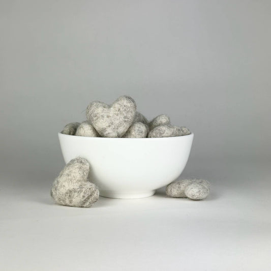 Wool Felt Hearts