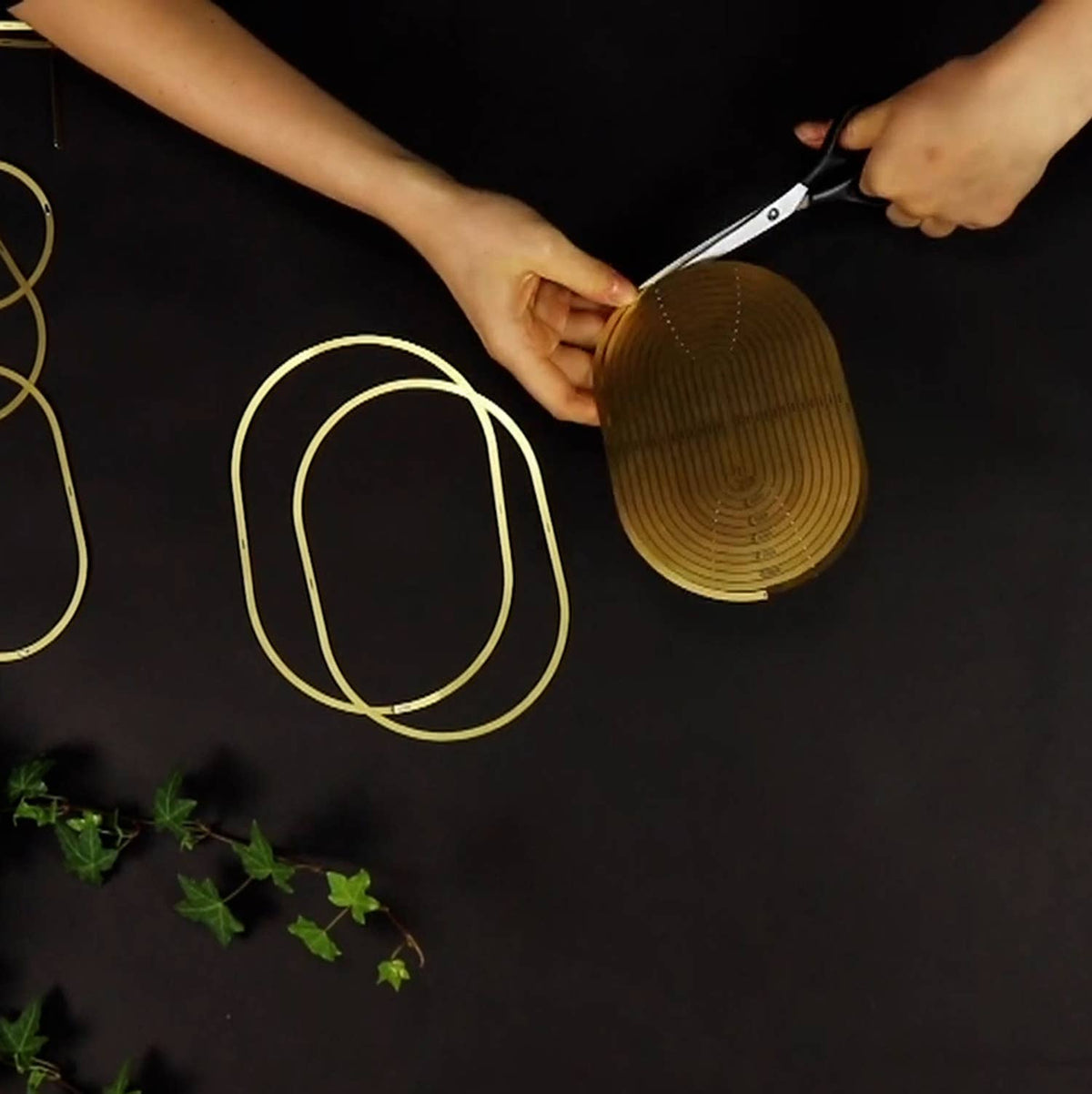 Climbing Plant Gold Brass Chain
