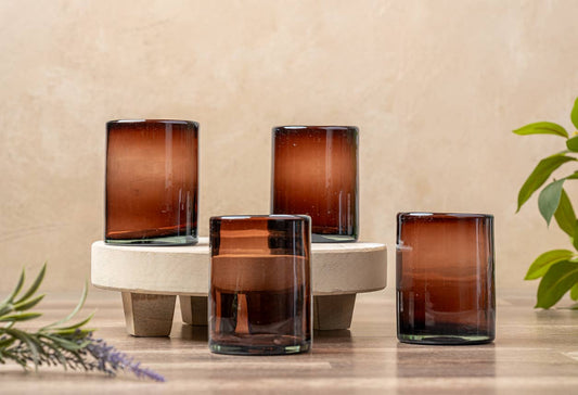 Handblown Mexican Short Glasses