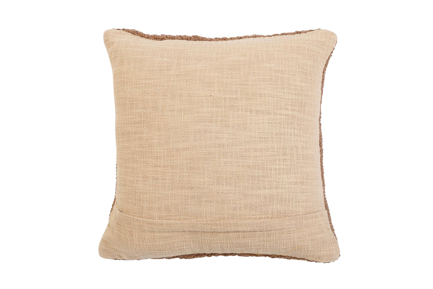 Checkered Crochet Throw Pillow