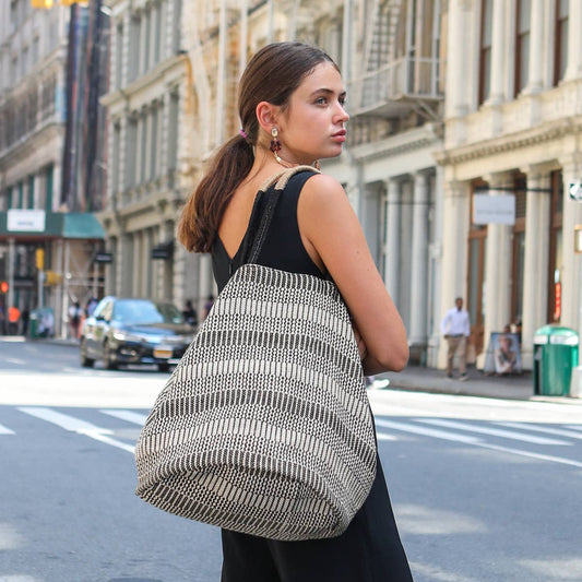 Handwoven Jute-Cotton Shoulder Tote