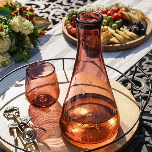 Rosado Recycled Glass Wine Decanter