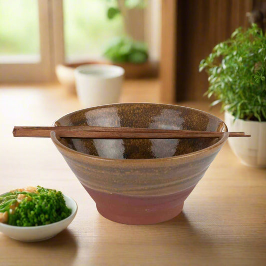 Chopsticks & Terracotta Bowl Set