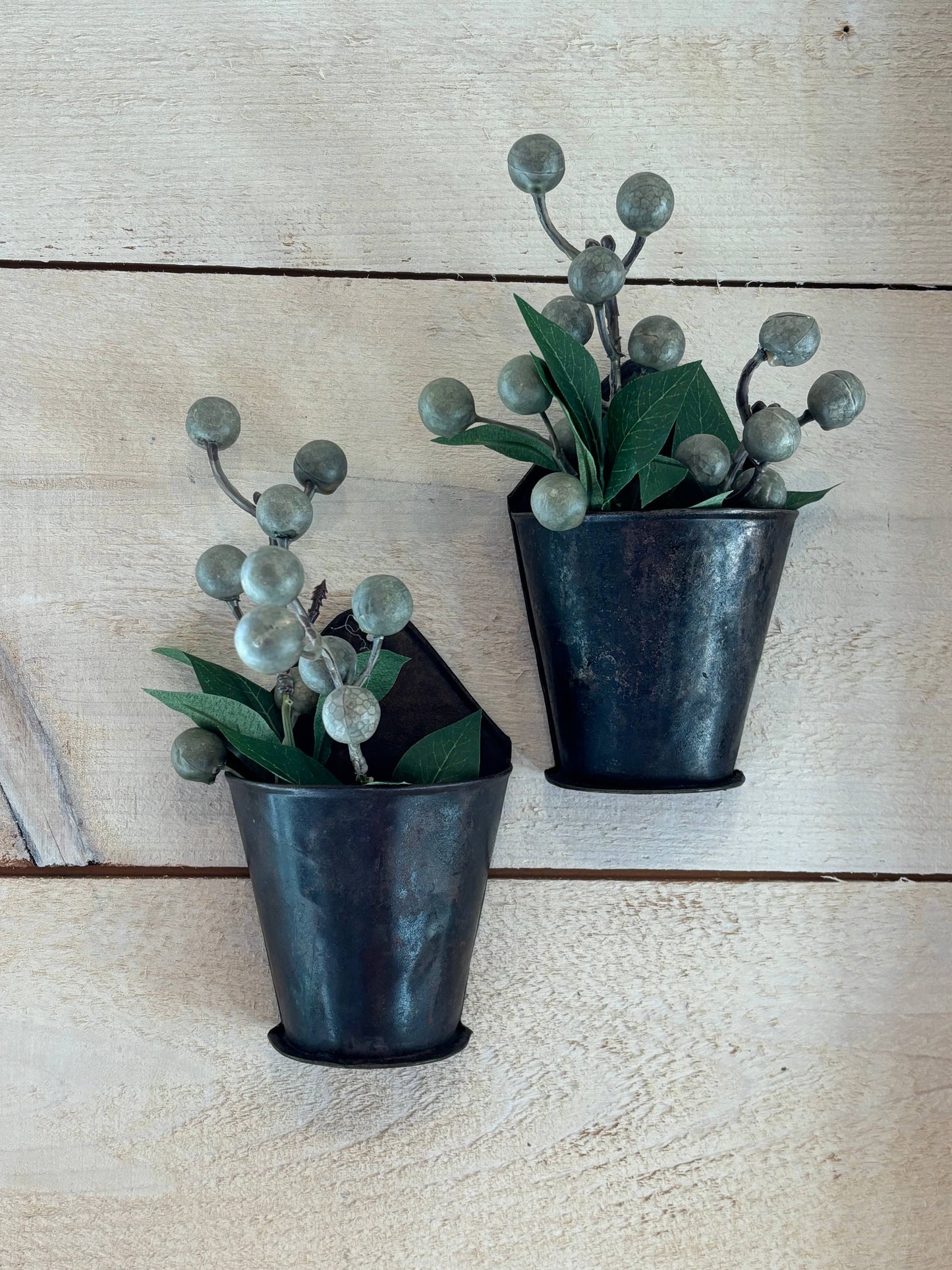 Galvanized Wall Pocket Planter