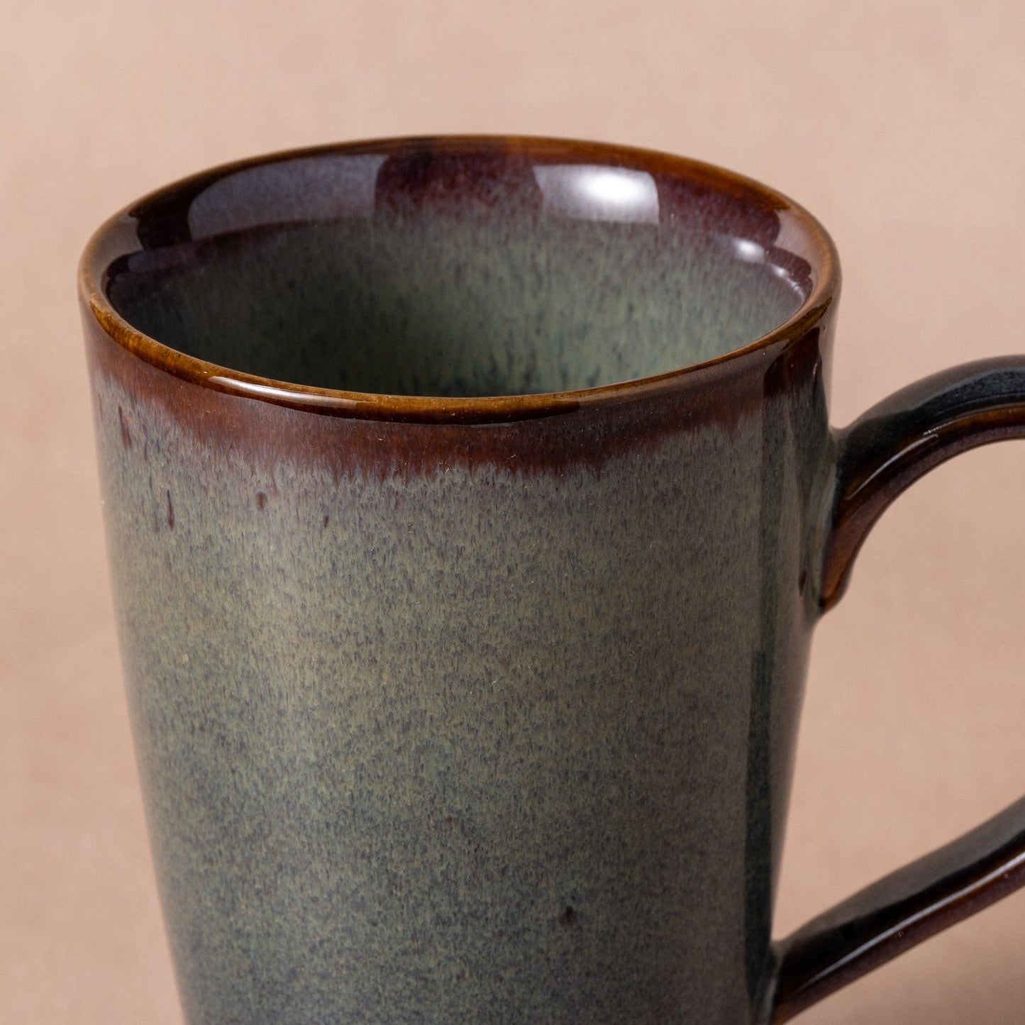 Tall Drip Glaze Mug