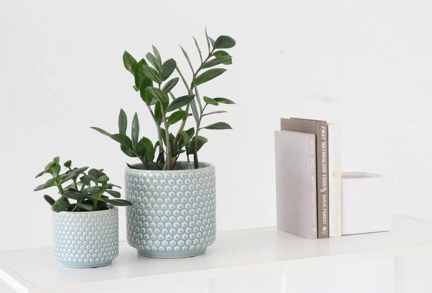 Danish Blue Bubble Textured Pot