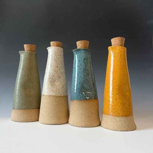 Handmade Ceramic Oil Bottle