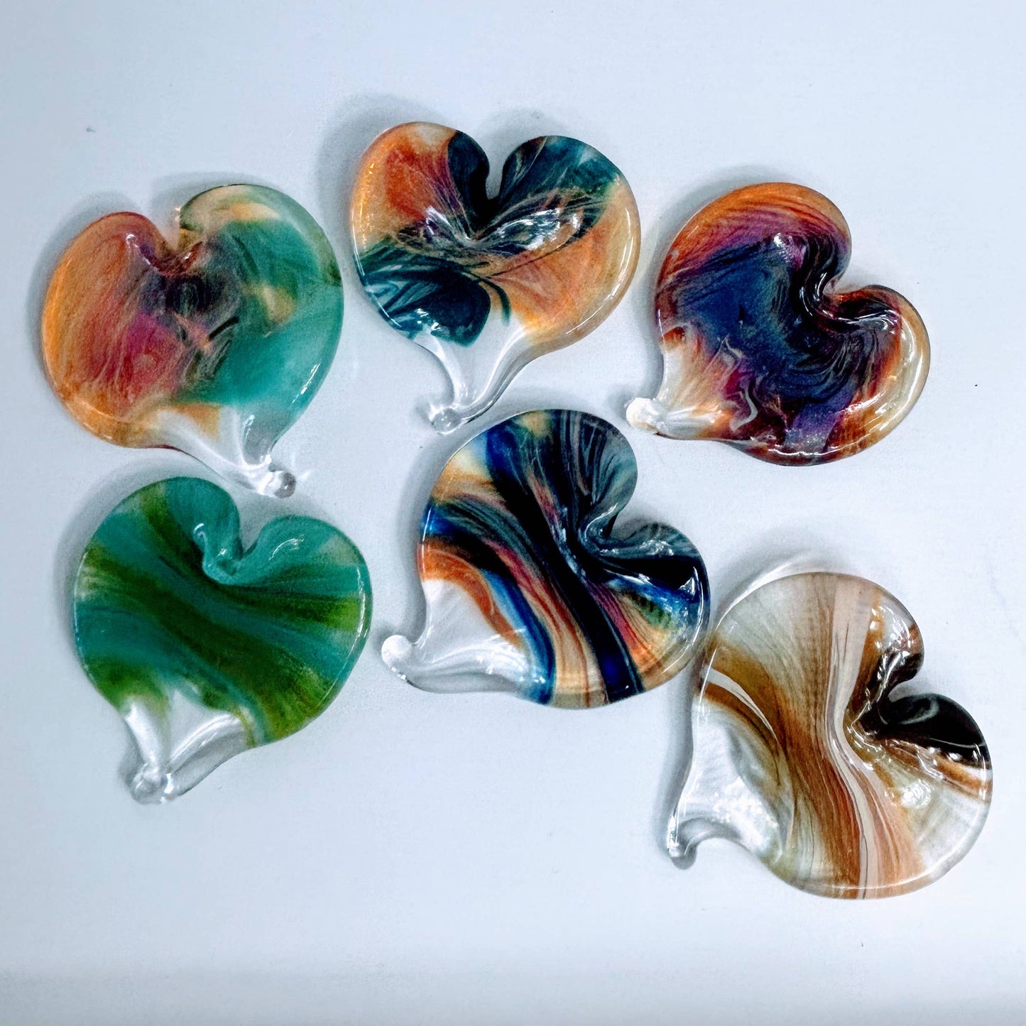 Hand Blown Glass Hearts