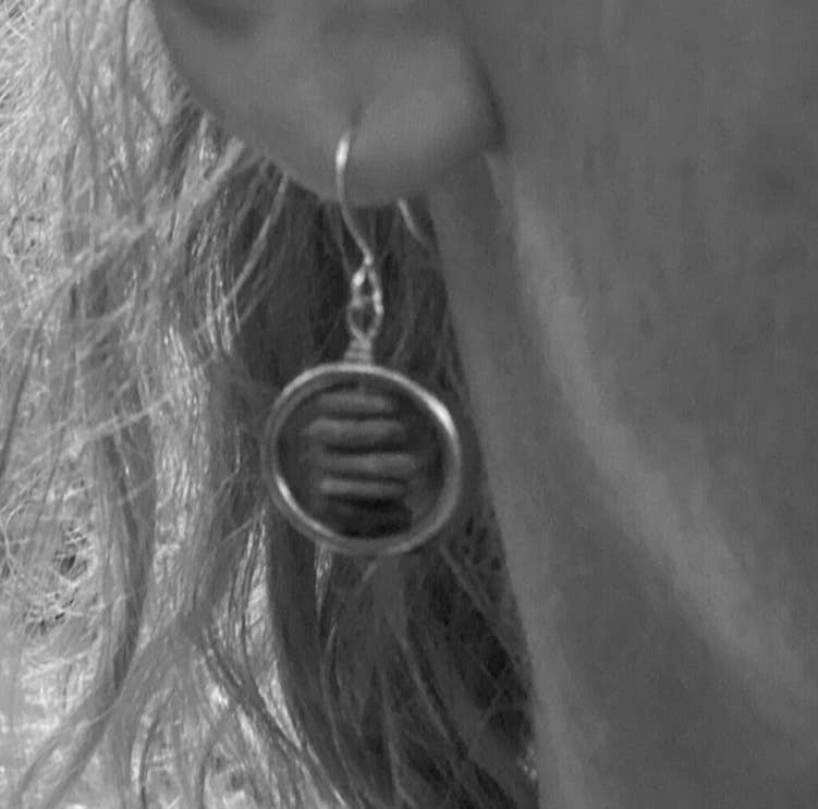 Silver Pebble Stack Earrings