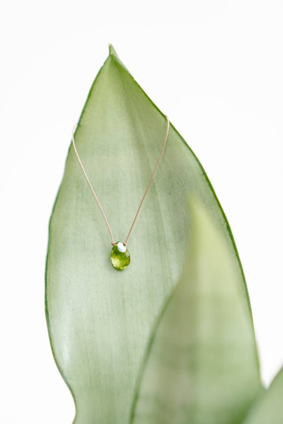 Peridot Teardrop 16" Necklace