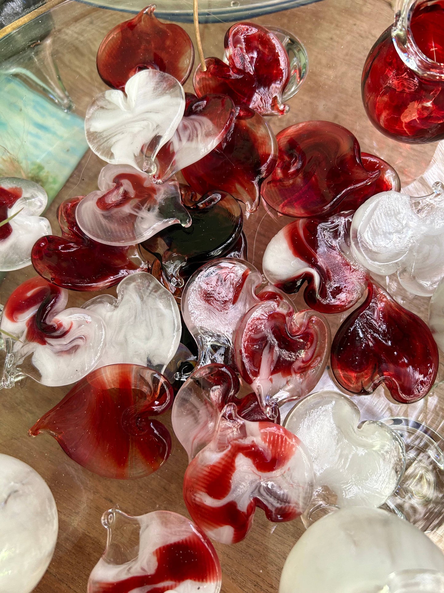 Hand Blown Glass Hearts