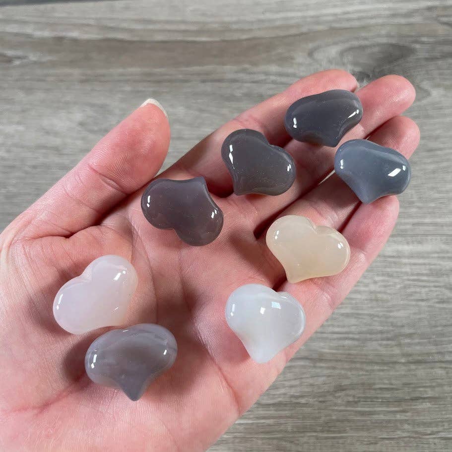 Gemstone Puffy Hearts