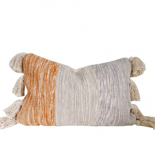 Elisa Lumbar Pillow Cover: Blue Pillow