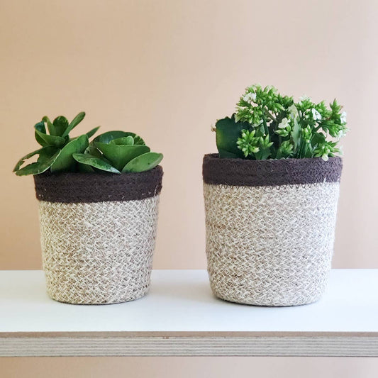 Handwoven Agora Plant Basket