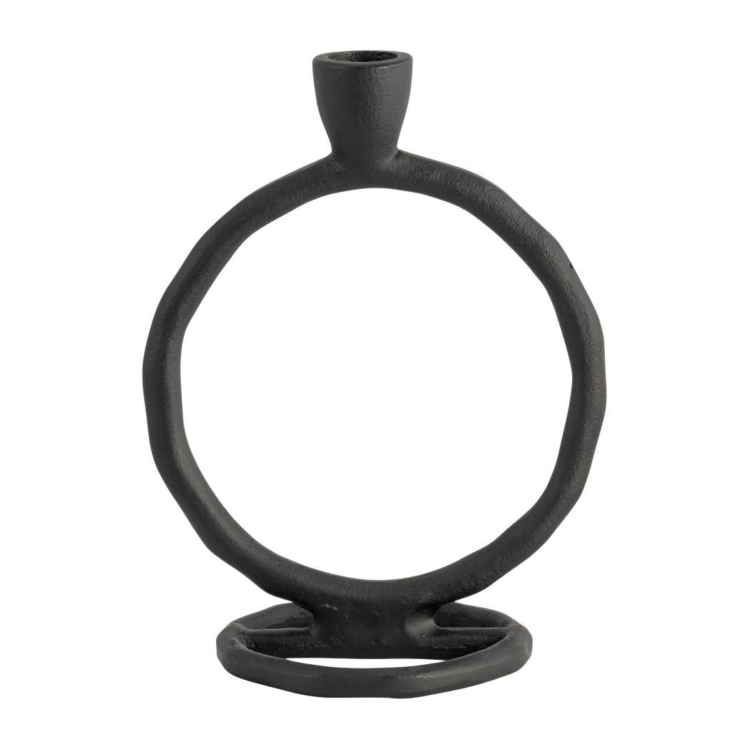 Metal Ring Taper Candle Holder