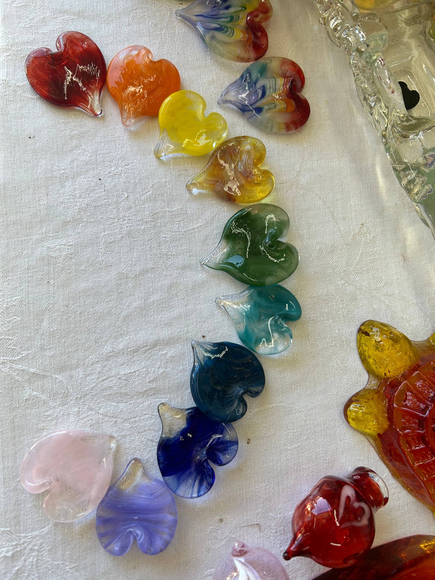 Hand Blown Glass Hearts