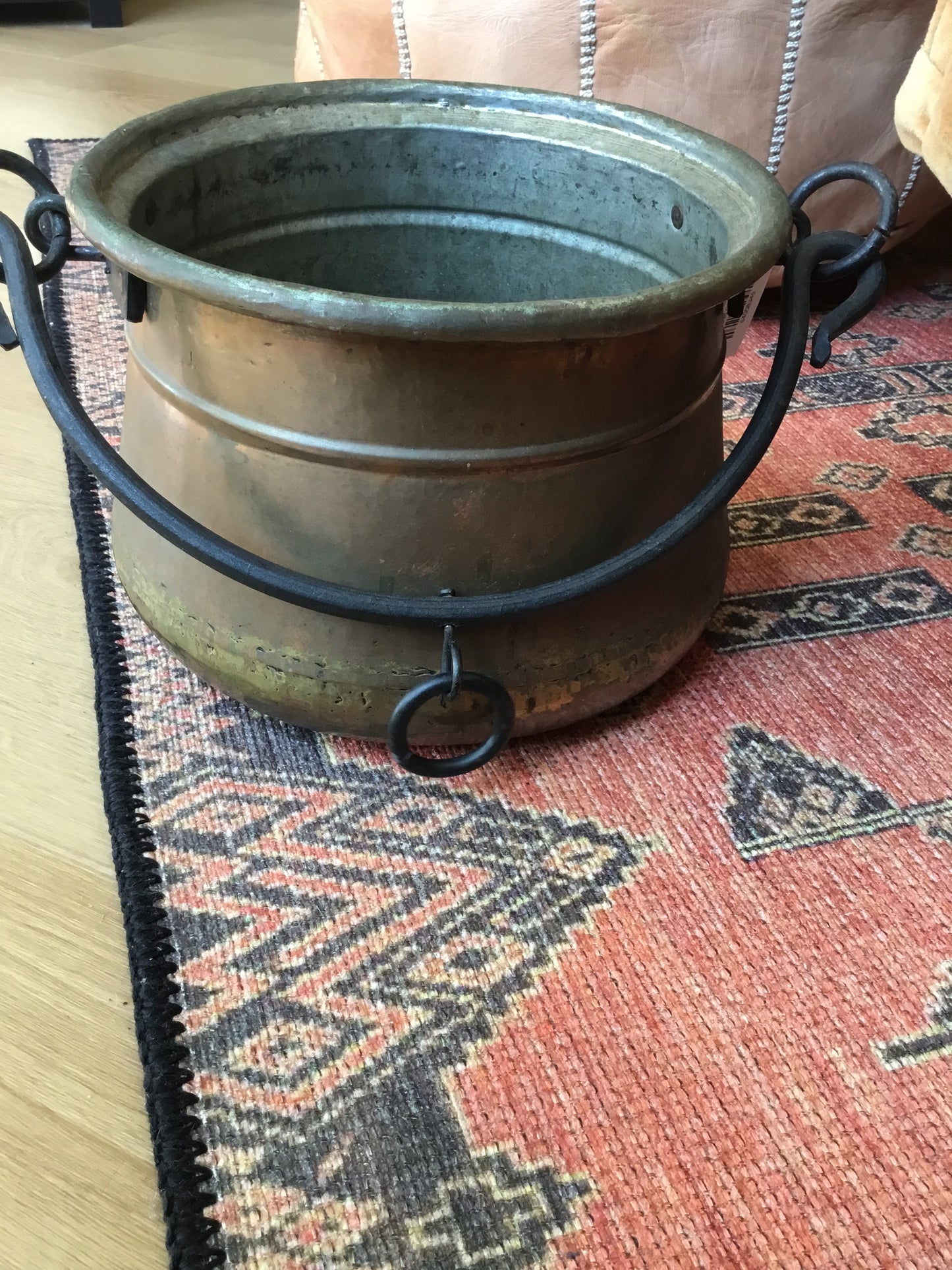 Vintage Copper Round Kettle