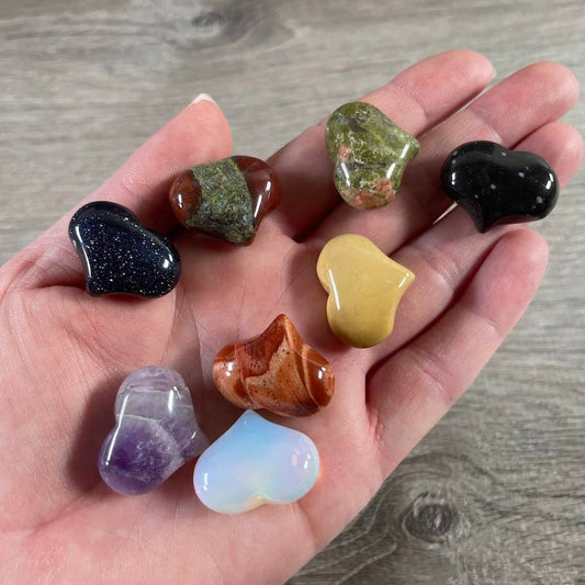 Gemstone Puffy Hearts