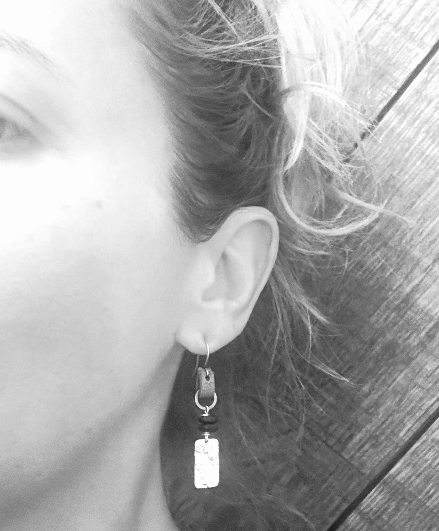 Silver Plated Brass Charm Earrings