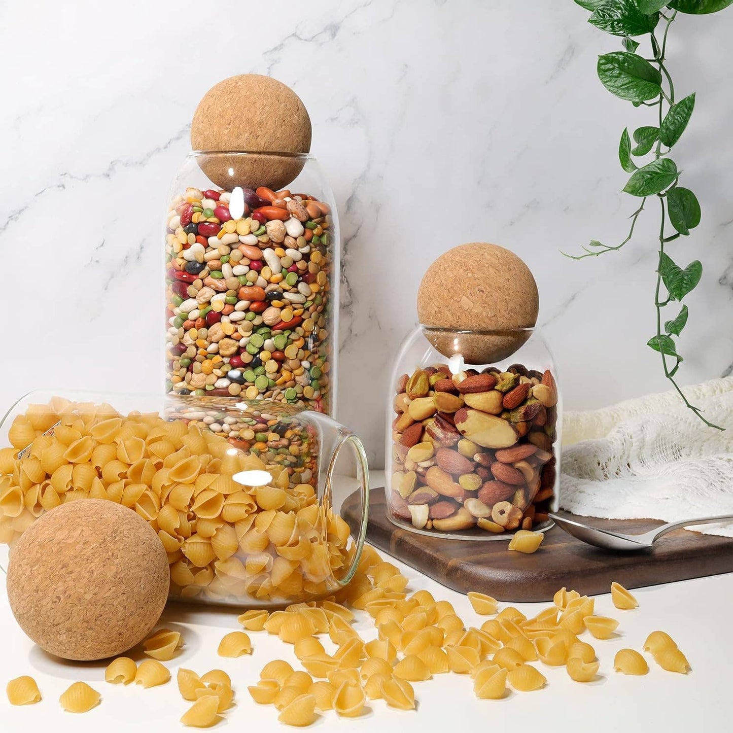 Cork Top Glass Canister