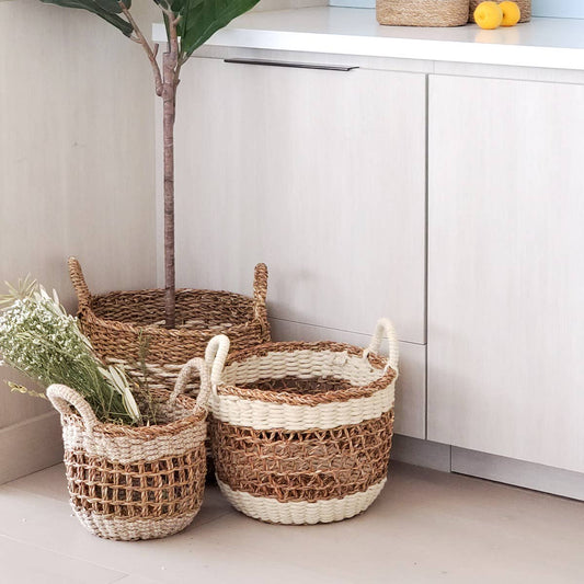 Ula Mesh Handwoven Storage Basket