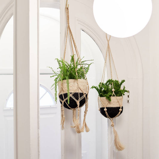 Handwoven Macrame Jute Plant Hanger