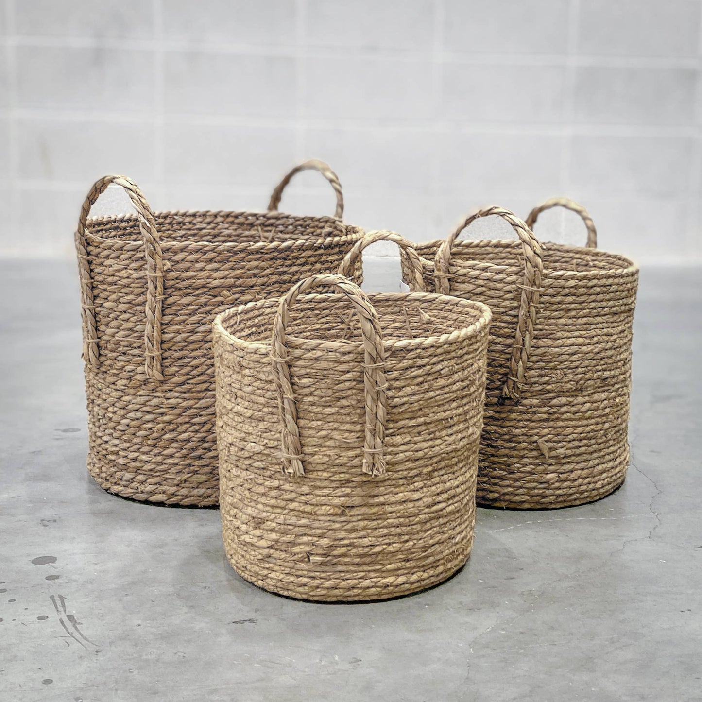 Seagrass Basket With Handles